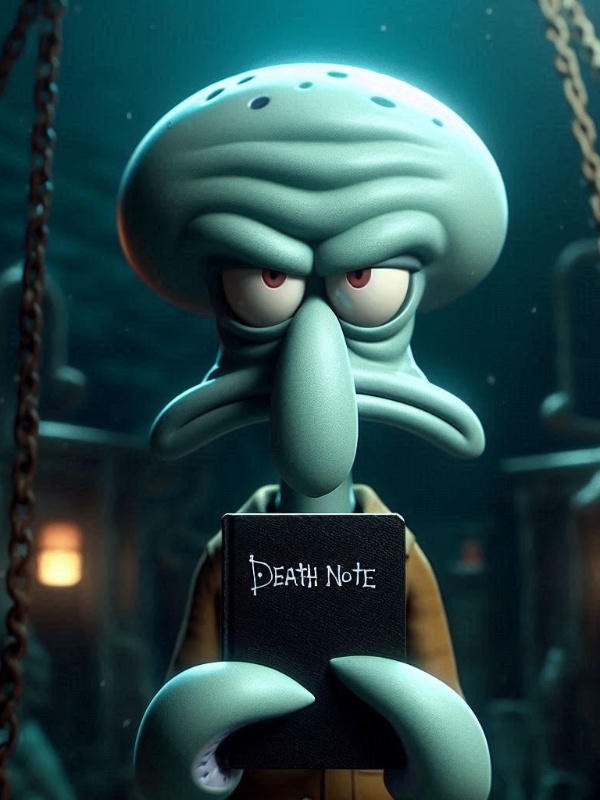 Squidward no Death Note (SpongeBob X Death Note)