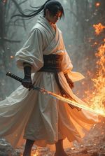 The Scorched Blade of the Remnant Flames