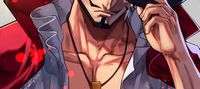 As Mihawk in One Piece