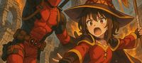 Deadpool Reincarnated: Chaos and Blades in the World of KonoSuba